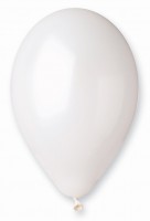 Nafukovací balónky - bílé - 30 cm - 100 ks - G110-001