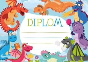 Diplom A4 - Draci - BD148