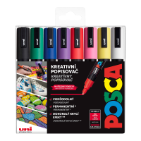 Sada akrylových popisovačů Posca PC-5M - 1,8–2,5 mm - MIX - 8 ks - P153544843