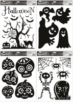 Okenní fólie - černá - Halloween - 30 x 42 cm - 6850