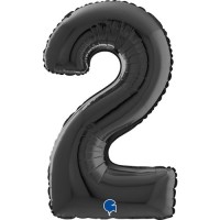 Fóliový balónek 66 cm - číslice 2 - černá - W26042K-P



 