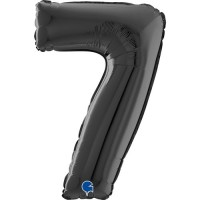 Fóliový balónek 66 cm - číslice 7 - černá - W26047K-P