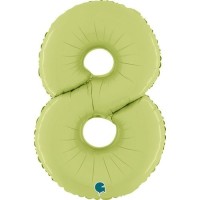 Fóliový balónek 66 cm - číslice 8 - olivová - W260800SOGR-P



 