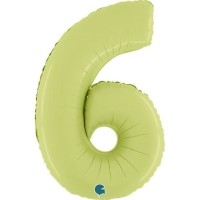 Fóliový balónek 66 cm - číslice 6 - olivová - W260600SOGR-P



 