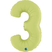Fóliový balónek 66 cm - číslice 3 - olivová - W260300SOGR-P



 