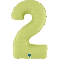 Fóliový balónek 66 cm - číslice 2 - olivová - W260200SOGR-P



 