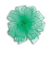 Stahovací stuha VELETTA - zelená - 13 cm - 15 ks - 456-21456-09