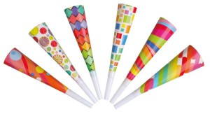 Trumpety - mix motivů - 19 cm - 6 ks - 9236