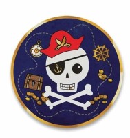 Papírové talířky AMSCAN - Pirate - 8 ks - 0556/9909910