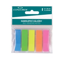 Samolepicí záložky Concorde 12 x 48 mm - 5 x 20 listů - A0979 