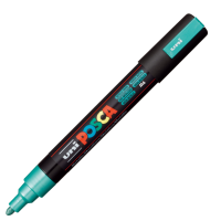 Akrylový popisovač Posca PC-5M - 1,8–2,5 mm - metalická zelená (M6) - P286856000 