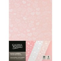 Papír na vizitky PASTEL A4 - růžový - 20 ks - 200 g/m2 - 530402