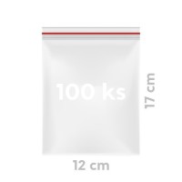 Sáček zipový PE Quicksafe 12 x 17 cm - 100 ks - 68912