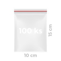 Sáček zipový PE Quicksafe 10 x 15 cm - 100 ks - 68910 