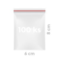 Sáček zipový PE Quicksafe 6 x 8 cm - 100 ks - 68906 