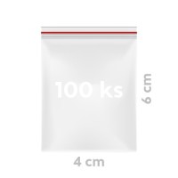 Sáček zipový PE Quicksafe 4 x 6 cm -100 ks - 68904 