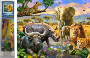 Diamantový obrázek - Safari - 30 x 40 cm - 1007048