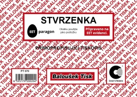 Stvrzenka A6 propisovací - PT070