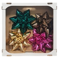 Rozeta JUMBO - 26 cm - metal - 4 ks - set 2