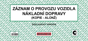 Záznam o provozu vozidla nákladní dopravy alonž - ET220