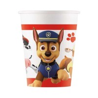 Papírové kelímky - Tlapková Patrola - 200 ml - 8 ks - S93470





