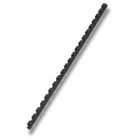 Hřbet pro kroužkovou vazbu 8 mm - černý
