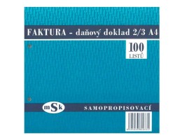 Faktura 2/3 A4 propisovací - mSk 33