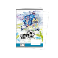 Školní sešit 512 - GOAL TIME - A5, linkovaný, 10 listů - 1591-0413