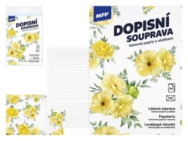 Dopisní papír barevný LUX 5+10 - Květy - 5550374