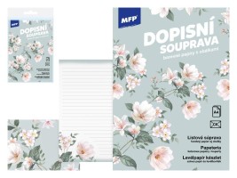 Dopisní papír barevný LUX 5+10 - Květy - 5550373