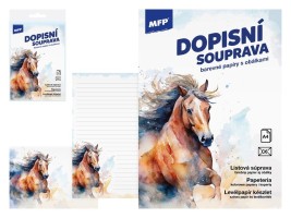 Dopisní papír barevný LUX 5+10 - Kůň - 5550367