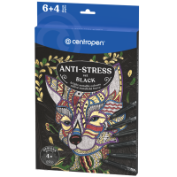Černé omalovánky Anti-Stress Black - 9390/10