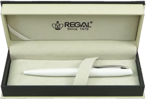 Kuličkové pero Regal HYDE - bílá - P-284-407-B