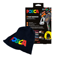 Kombinovaná sada akrylových popisovačů Posca s vakem - PC-3M/5M -  8 ks - P302422411