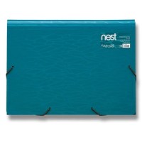 Desky na dokumenty NEST A4 - 13 kapes - modrá - 1314/1109800