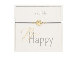 Gifty - Náramek pro štěstí - Tree of Life - zlatý - 1042781