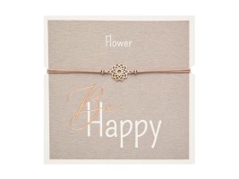 Gifty - Náramek pro štěstí - Flower - růž. zlatý - 1042778