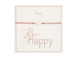 Gifty - Náramek pro štěstí - Heart - růž. zlatý - 1042779
