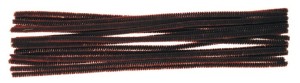Žinylka chlupaté modelovací drátky - hnědé - 16 ks - 6702-09