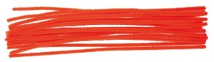 Žinylka chlupaté modelovací drátky - oranžové - 16 ks - 6702-03