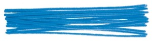Žinylka chlupaté modelovací drátky - modré - 16 ks - 6702-03