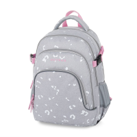 Studentský batoh OXY SCOOLER - Grey Geometric - 9-13626















