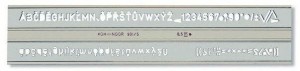 Písmenková šablona 5 mm - kouřová - 074800600000