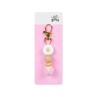 Gifty - silikonový přívěsek - Bílá květina - 1042538