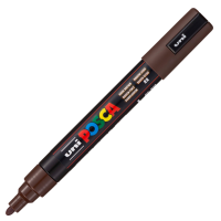 Akrylový popisovač Posca PC-5M - 1,8–2,5 mm - tmavě hnědá (22) - P300046000