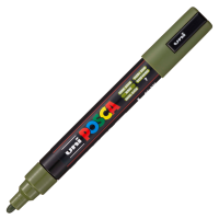 Akrylový popisovač Posca PC-5M - 1,8–2,5 mm - khaki zelená (7) - P300053000