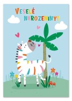 Hrací blahopřání - Zebra, Míša Růžičková - C002477
