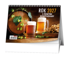 Stolní kalendář - Rok 2027 s českými minipivovary - BSE10-27