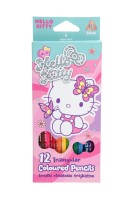 Hello Kitty trojhranné pastelky - 12 ks - 10524PTR