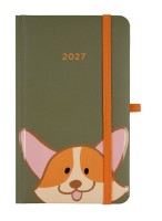 Diář kapesní s gumičkou - Corgi - DIK 10885
